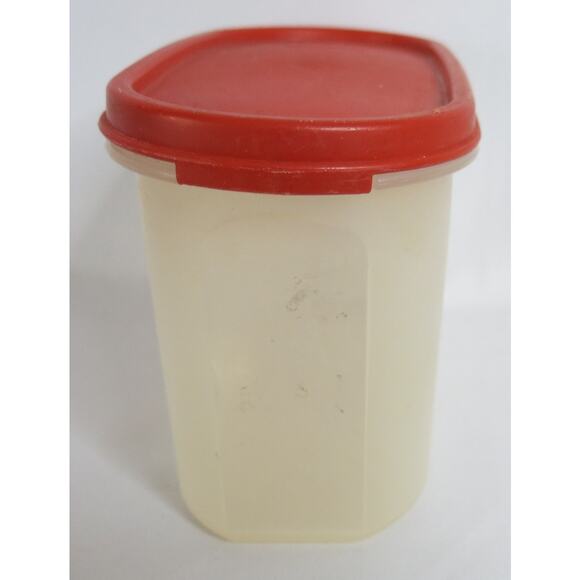 VINTAGE TUPPERWARE Modular Mate 4.75 Cup Container Red Lid 1612-23 Food Storage - Picture 7 of 7